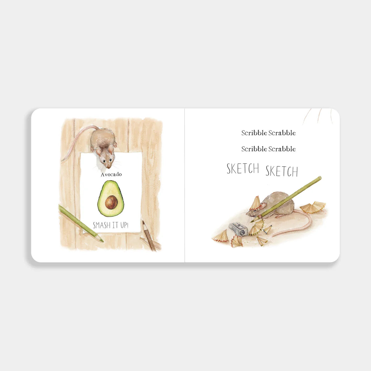 Scribble Scrabble: A Book of First Words & Shapes