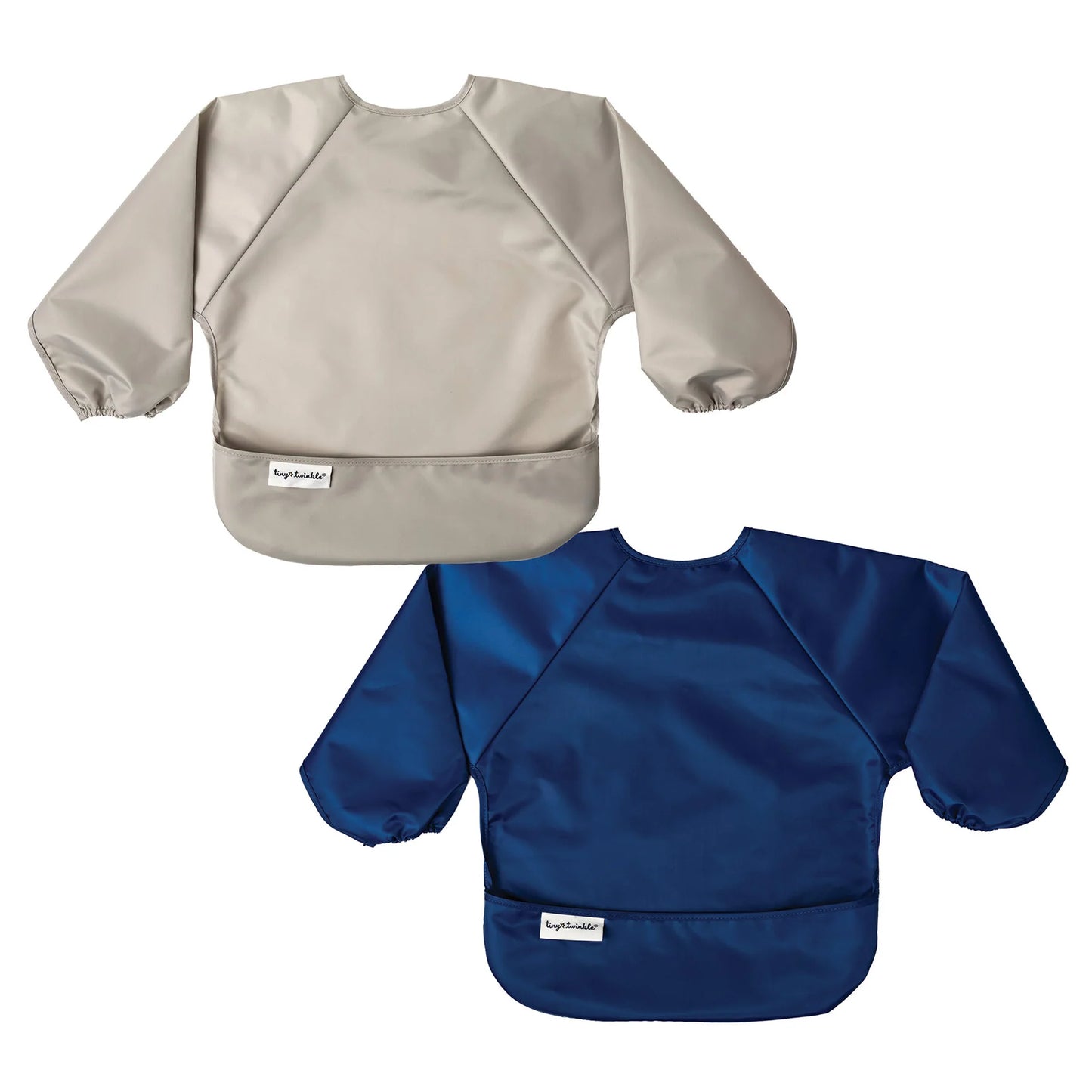 Full Sleeve Bib 2 Pack - Grey & Indigo (6-24 Months)