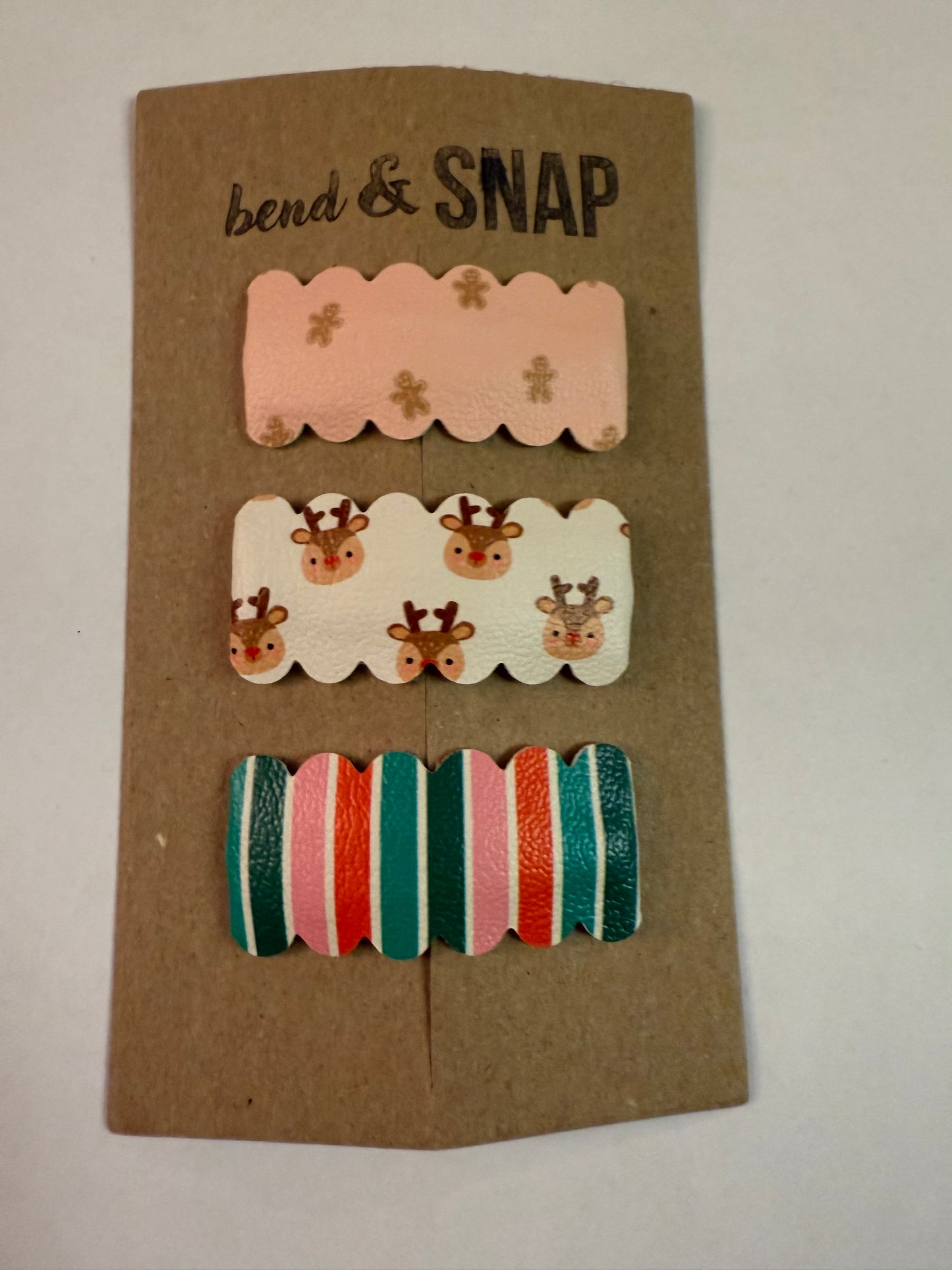 3 Pack Holiday Snap Clips