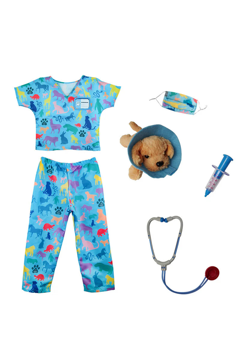 Veterinarian Scrubs with Accessories (5-6)