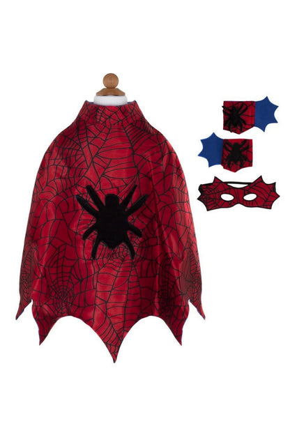 Spider Cape Set with Mask and Cuffs (3-4)