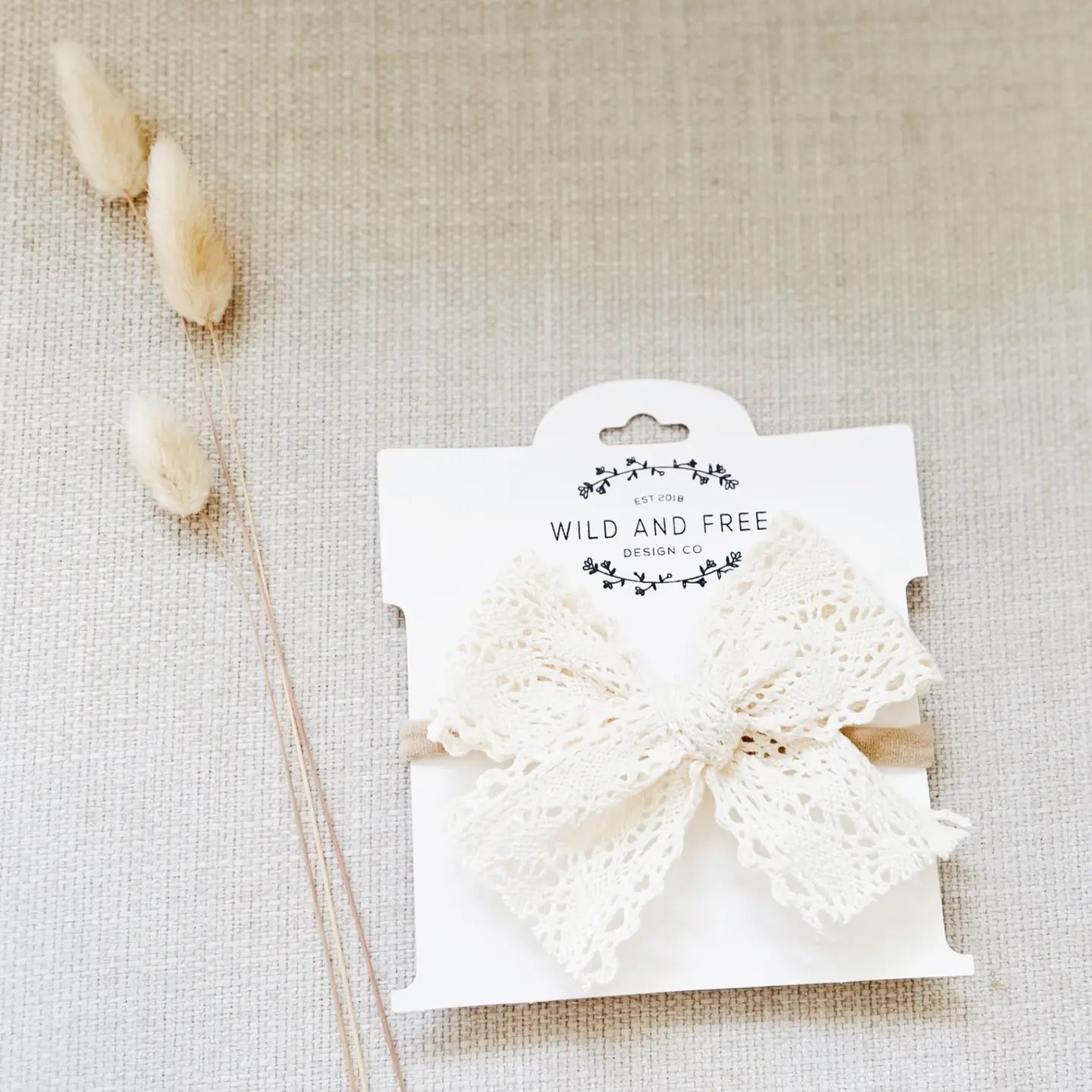 Crochet Pinwheel Bow Nylon Band