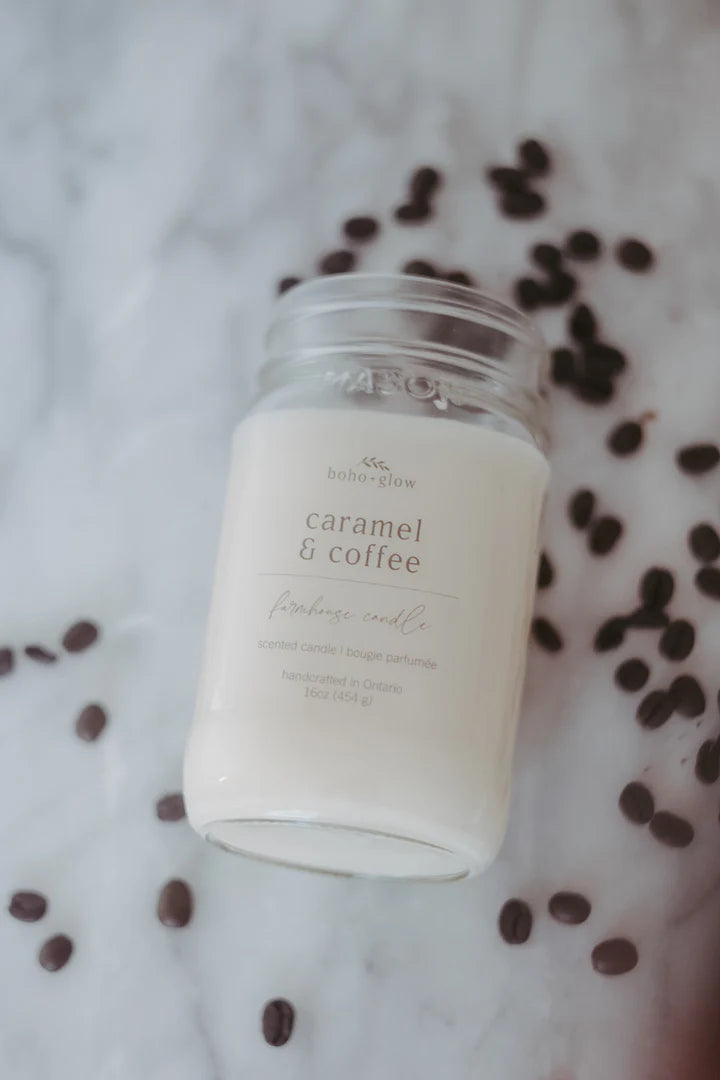 caramel & coffee // farmhouse candle