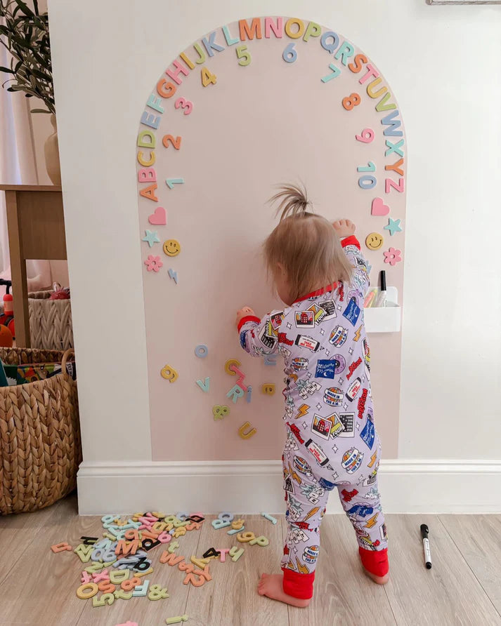 *NEW MAGIC GRIP BACKING* Magic Playwall - Original Arch Magnetic Wall Decal for Kids