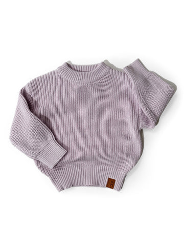 Lavender Chunky Knit Sweater