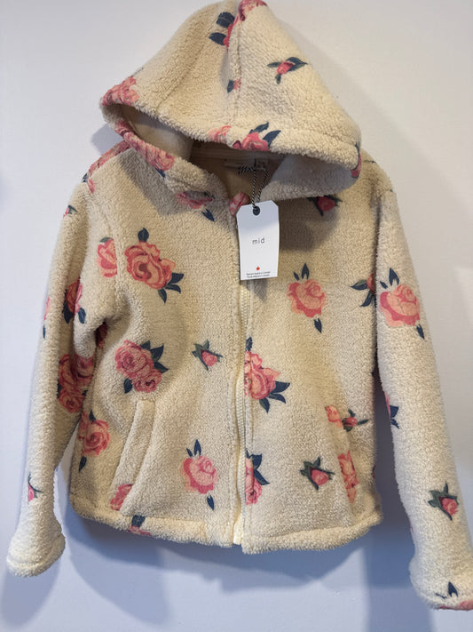Rose Plush Zip Up