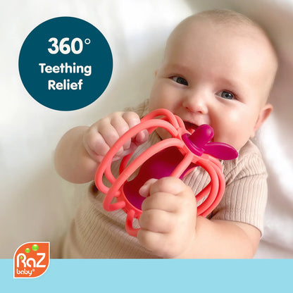 RaZ-Apple Teether & Rattle Toy