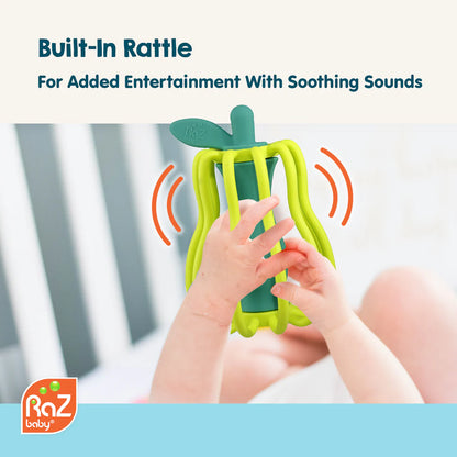 RaZ-Apple Teether & Rattle Toy