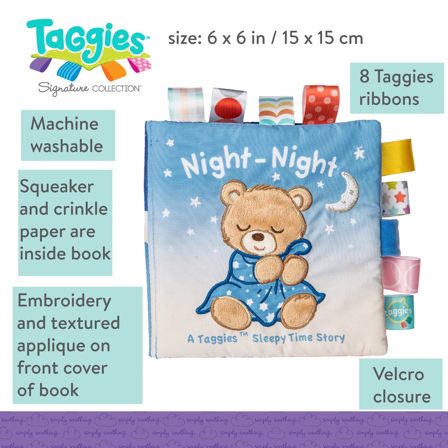 Taggies Starry Night Teddy Soft Book