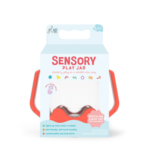 Ladybug Coral Light Up Sensory Jar