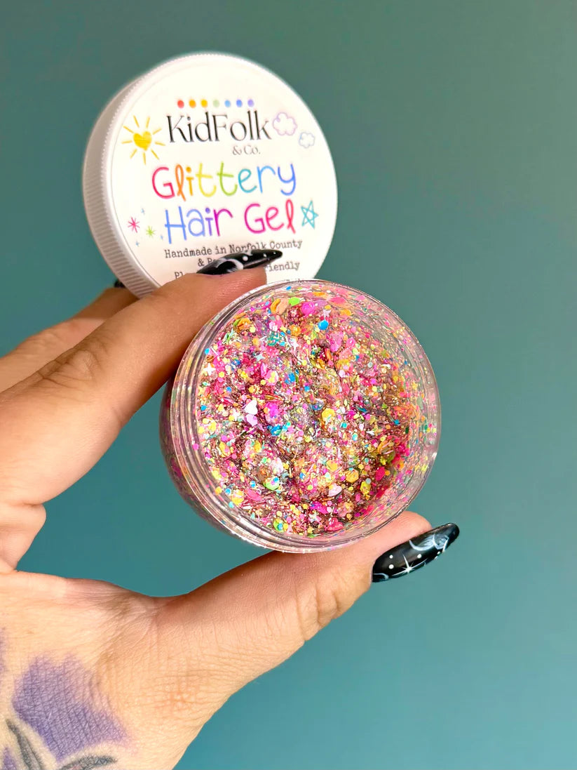 Rainbow Hour Glittery Hair Gel