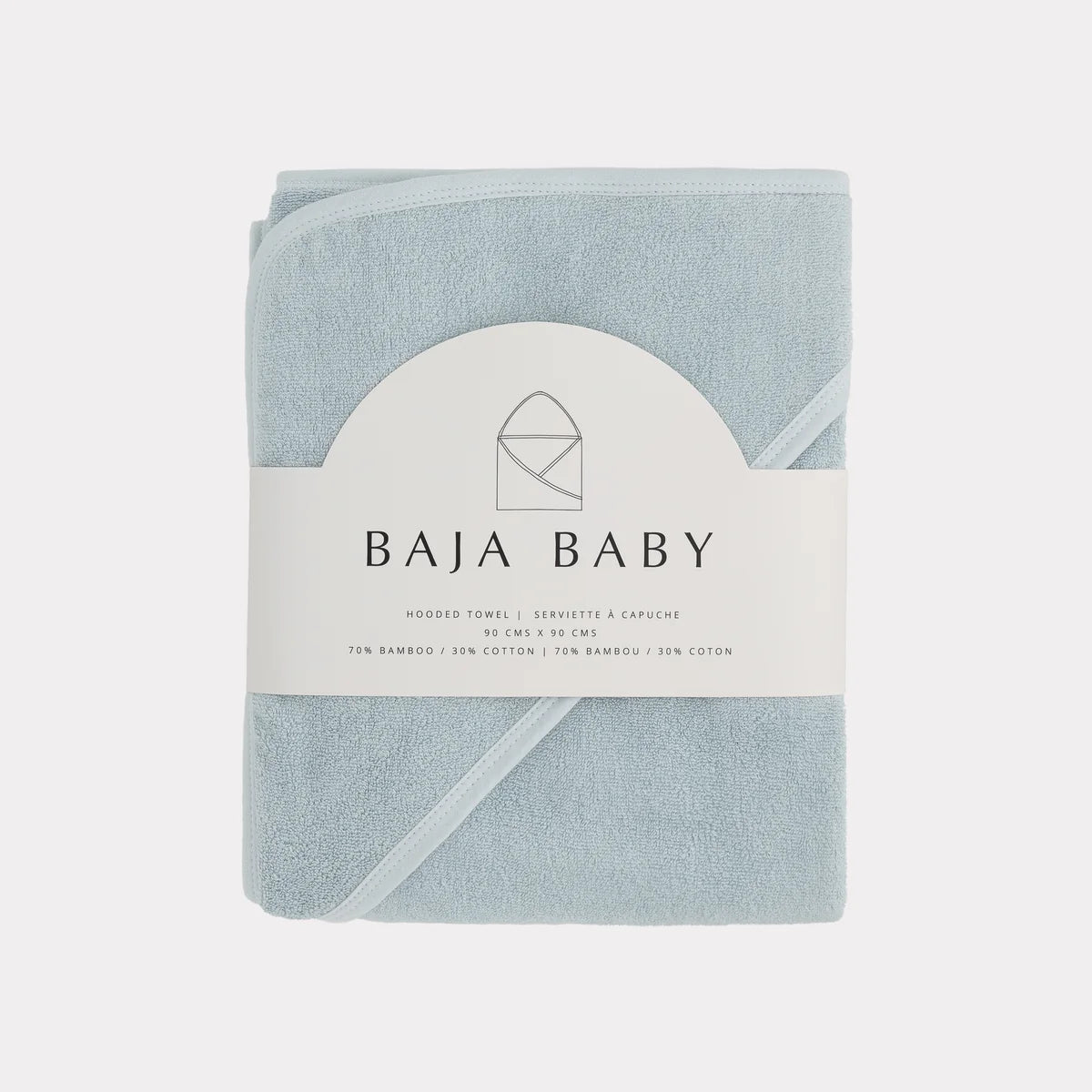 Mist Bamboo/Cotton Hooded Towels