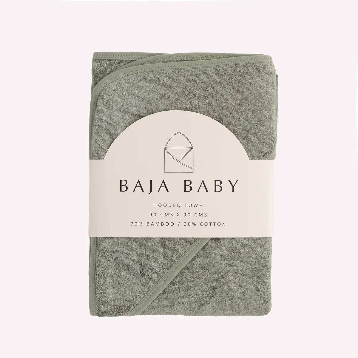 Sage Green Bamboo/Cotton Hooded Towels