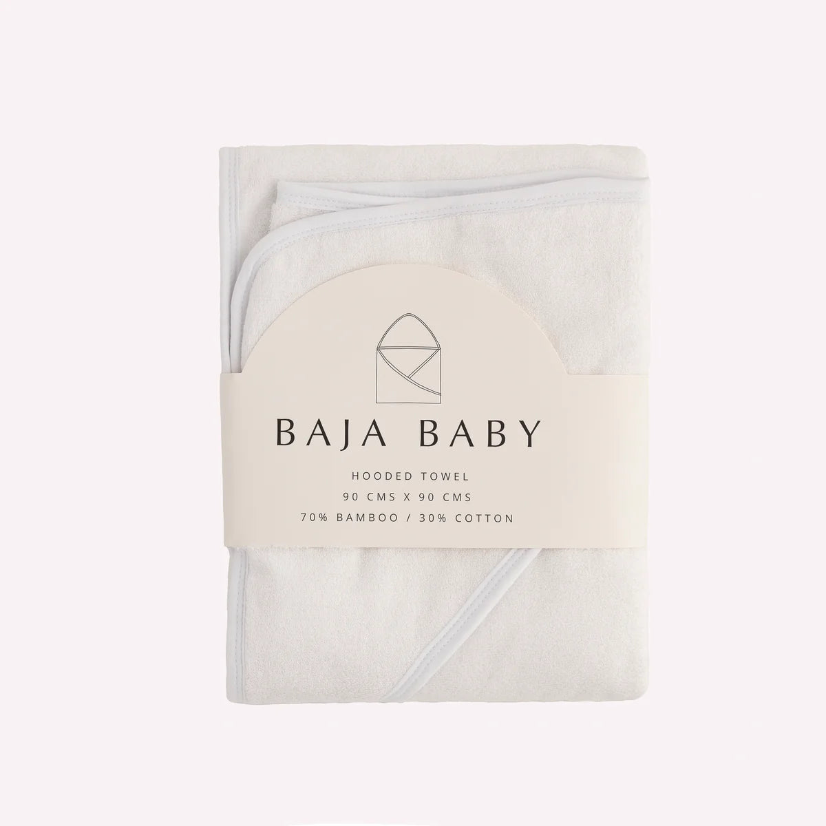 Fresh White Bamboo/Cotton Hooded Towels
