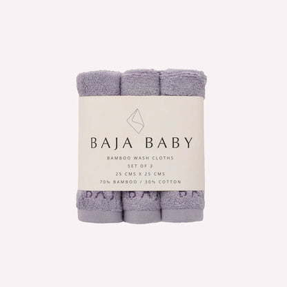 Lavender Bamboo/Cotton Wash Cloths | 3 Pack