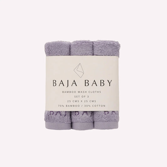 Lavender Bamboo/Cotton Wash Cloths | 3 Pack