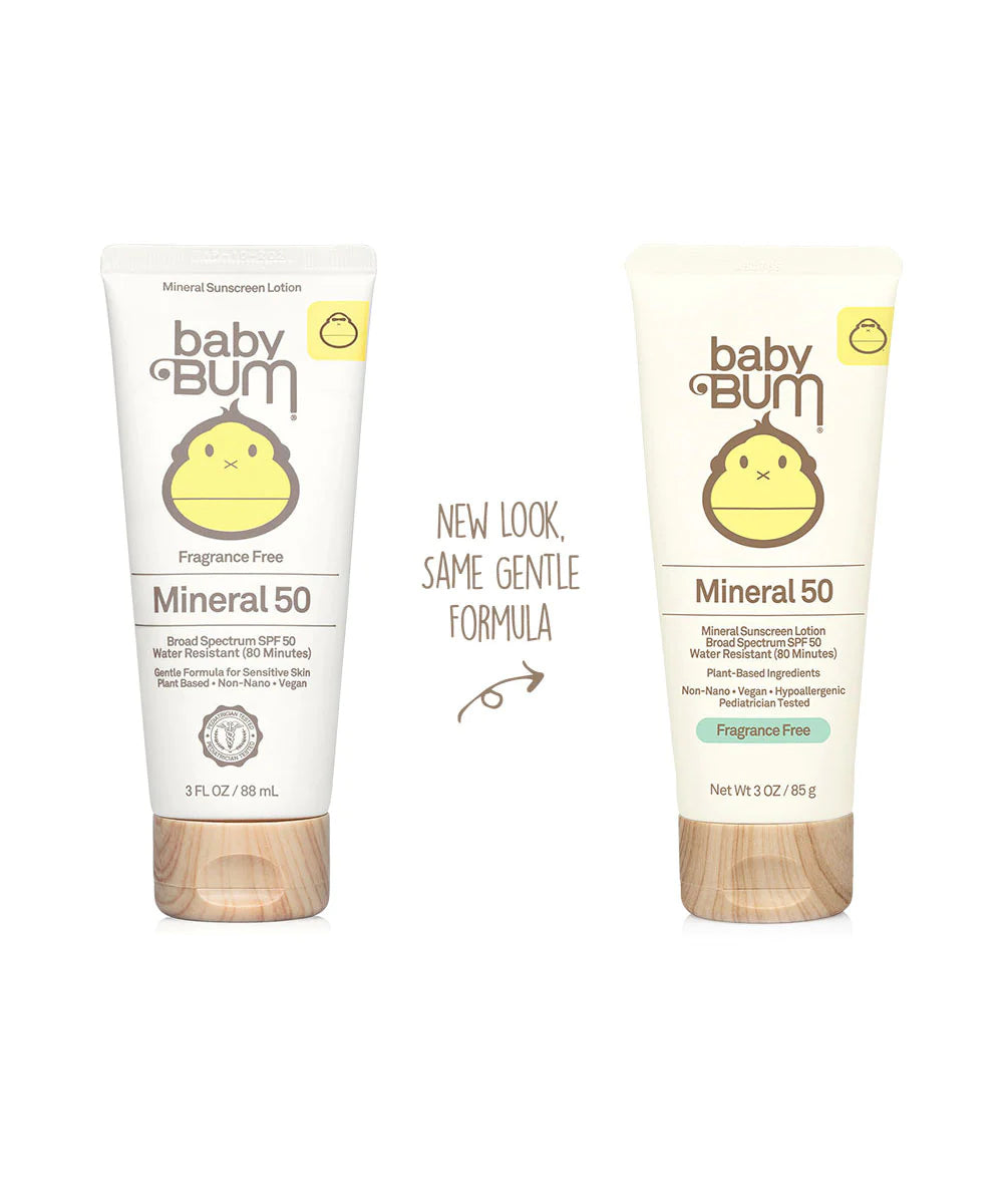 Baby Bum Mineral SPF 50 Sunscreen Lotion - Fragrance Free