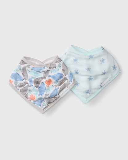 Bandana Bib Set - 2 Pack - Silly Seals