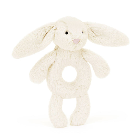 Bashful Cream Bunny Ring Rattle