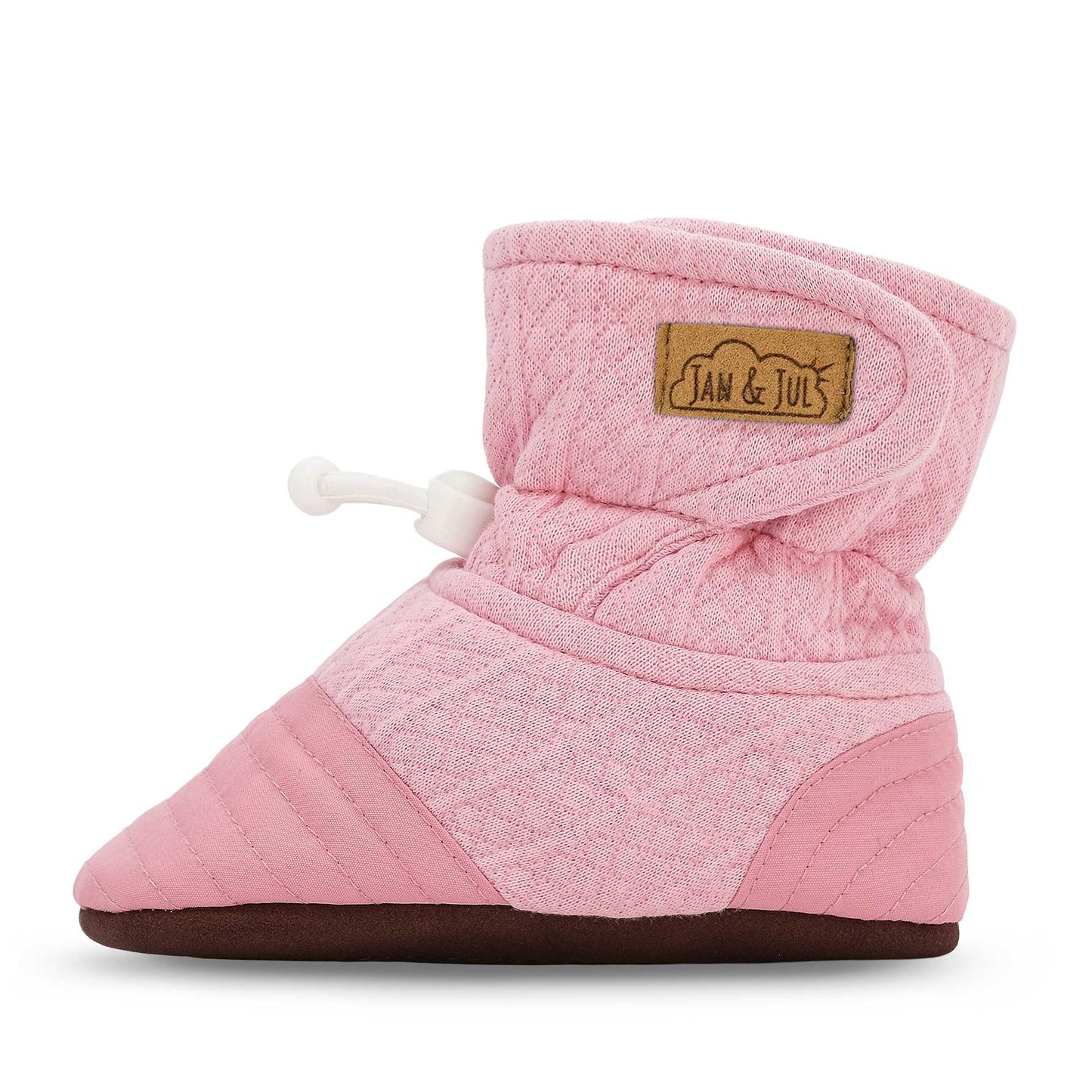 Baby Stay-Put Cozy Booties | Dusty Pink