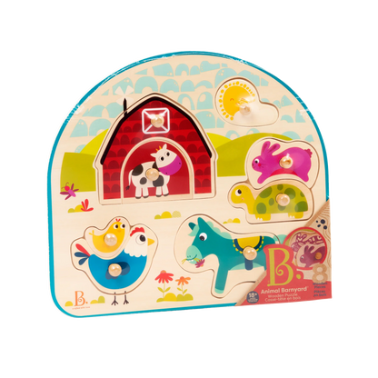 Animal Barnyard Wooden Puzzle