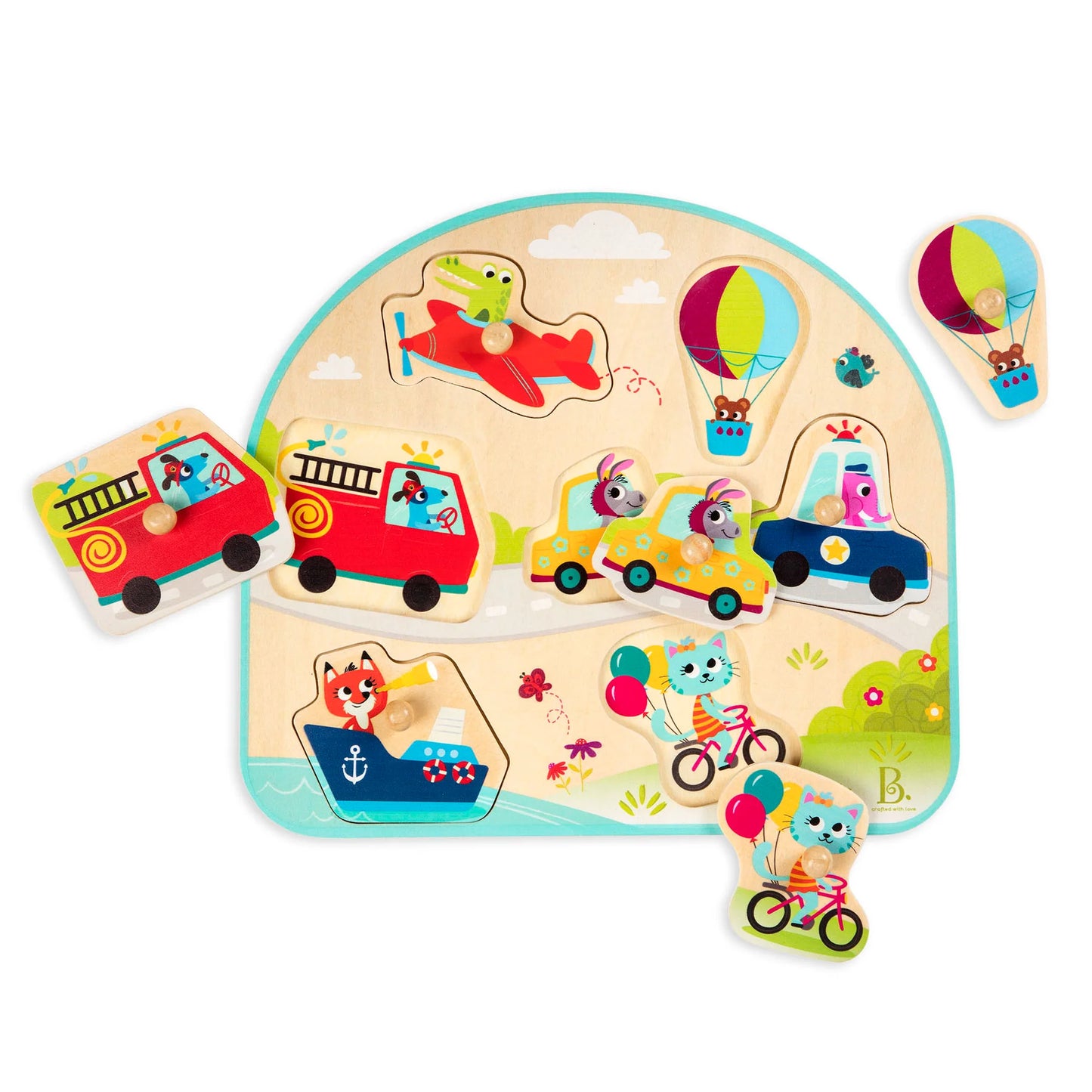 Vehicles On the Go! Wooden Puzzle