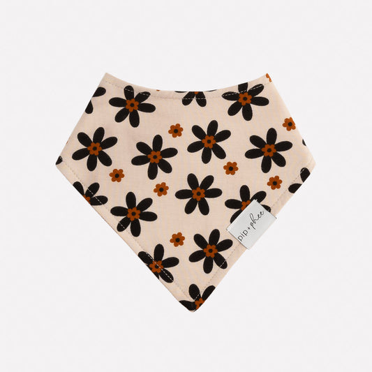 Boho Daisies Bamboo Bandana Bib