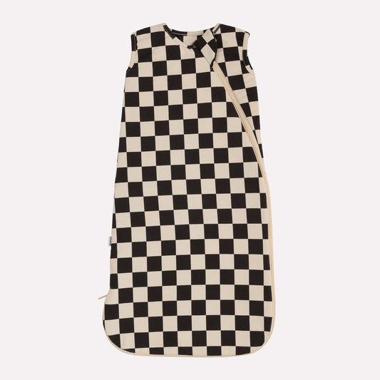 Cream & Charcoal Checks Bamboo Sleep Bag 1.0 TOG