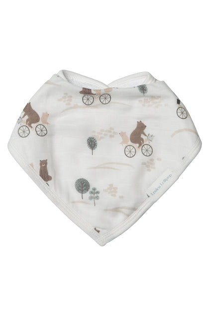 Bandana Bib Set - 2 Pack - Bears on Bikes