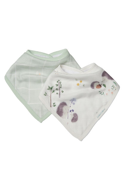 Bandana Bib Set - 2 Pack - Hedgehogs
