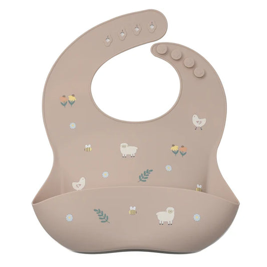 Silicone Bib - Barn Yard