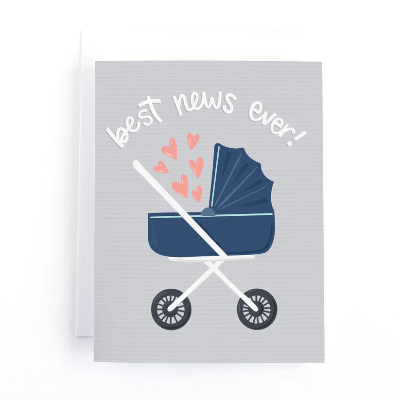 Best News Ever  Baby Card