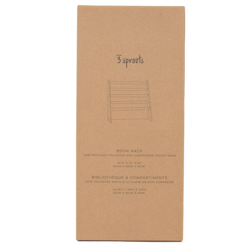 Beige Fabric Book Rack