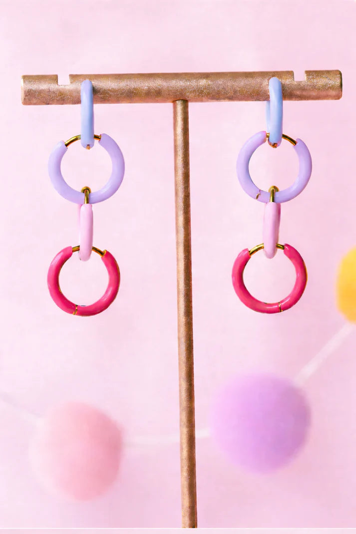 Colourful Enamel Hoops