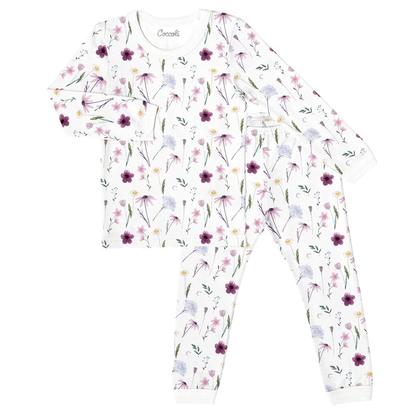 Purple Floral 2 Piece PJ's