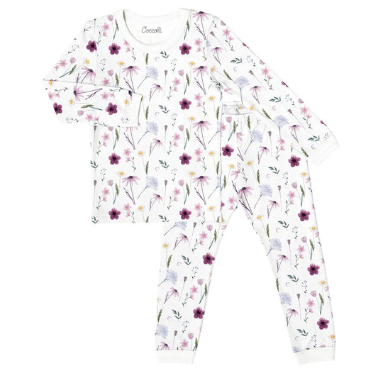 Purple Floral 2 Piece PJ's