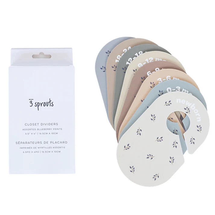 Closet Dividers (Newborn To 24 Months) - Blueberry Print