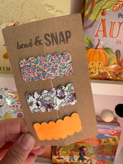 Halloween 3 Pack Snap Clip