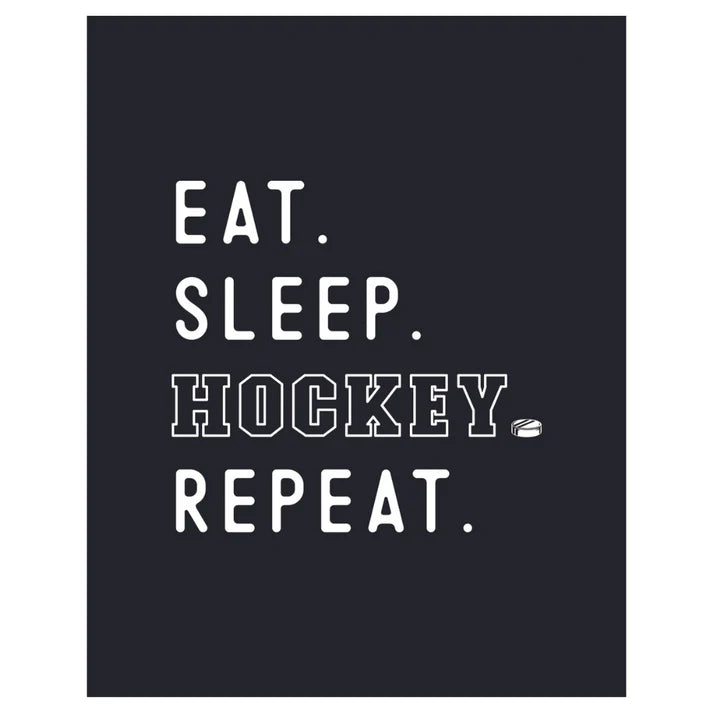 Eat Sleep Hockey Banner