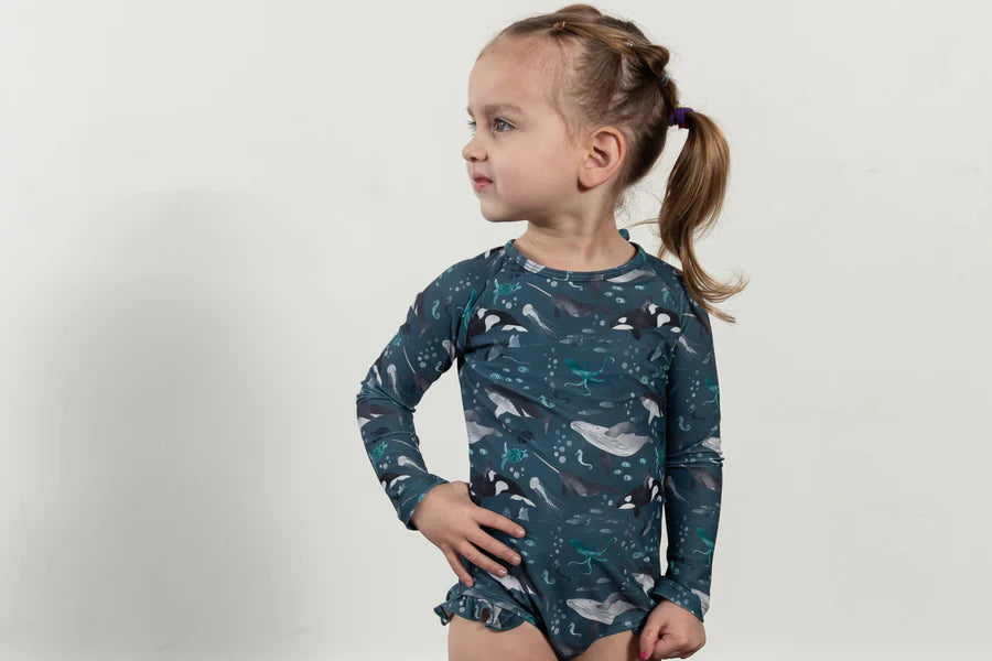 The Finn Ruffle Rashguard Suit