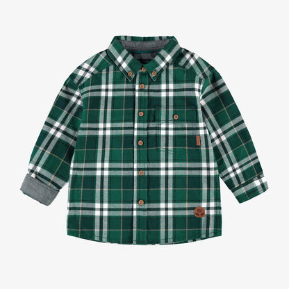 Green Plaid Button Up Flannel