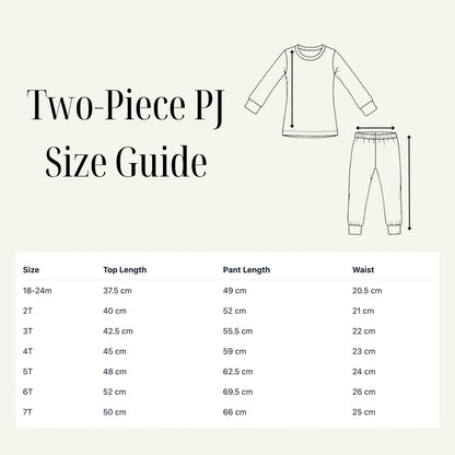 Dusty Blue Ribbed Two-Piece PJs