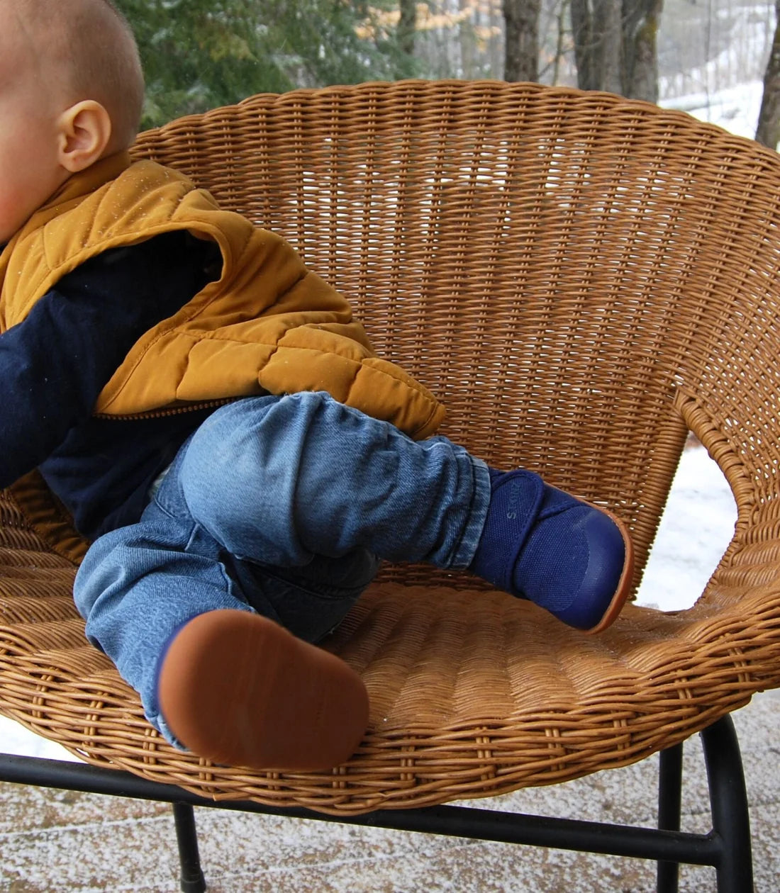 Navy Cruiser™ Natural Shoes for Babies (Size 4-7)