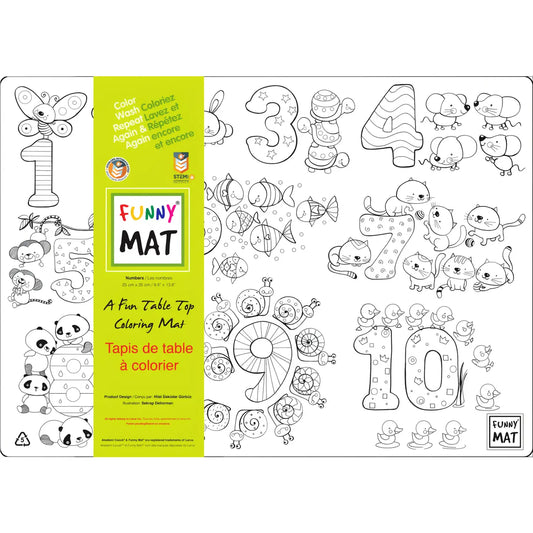 Numbers Colouring Mat *Compact Size*