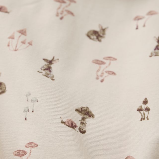 Baby Cream Bunny & Snail Bodysuit