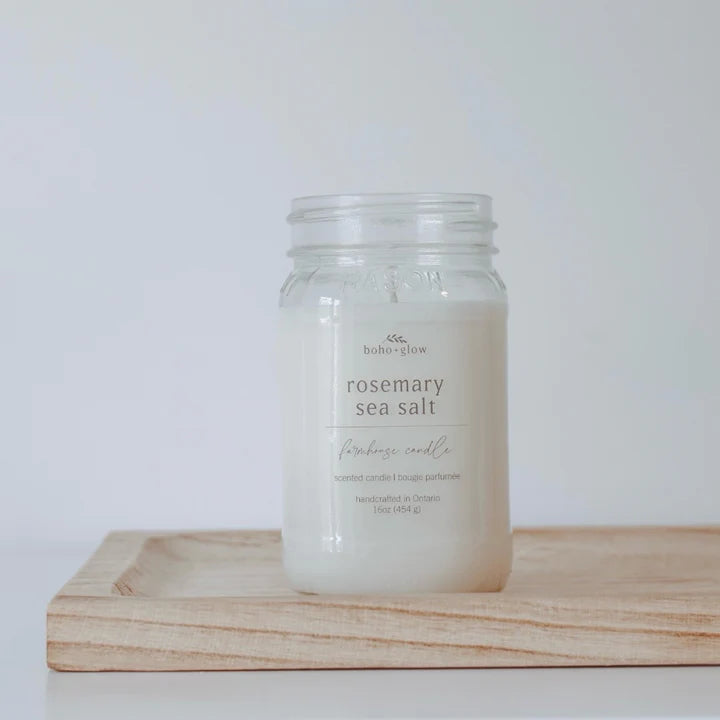 rosemary sea salt // farmhouse candle