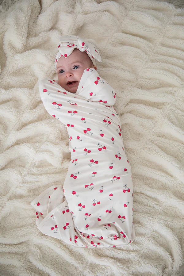 Cherry Heart - Swaddle Blanket