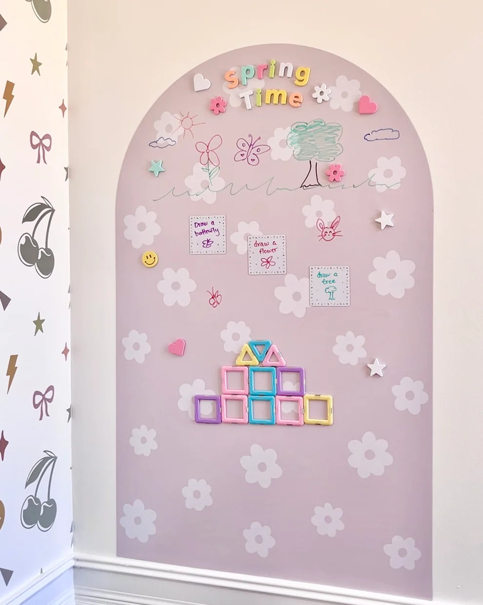 MEGA Magic Playwall - Arch Magnetic Wall Decal for Kids