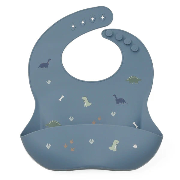 Silicone Bib - Dino