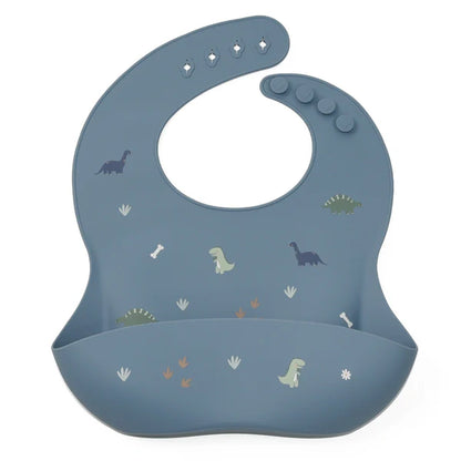 Silicone Bib - Dino